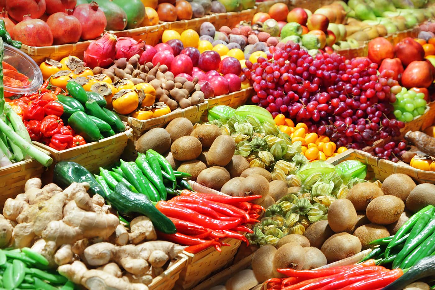 Vente de fruits et de légumes 